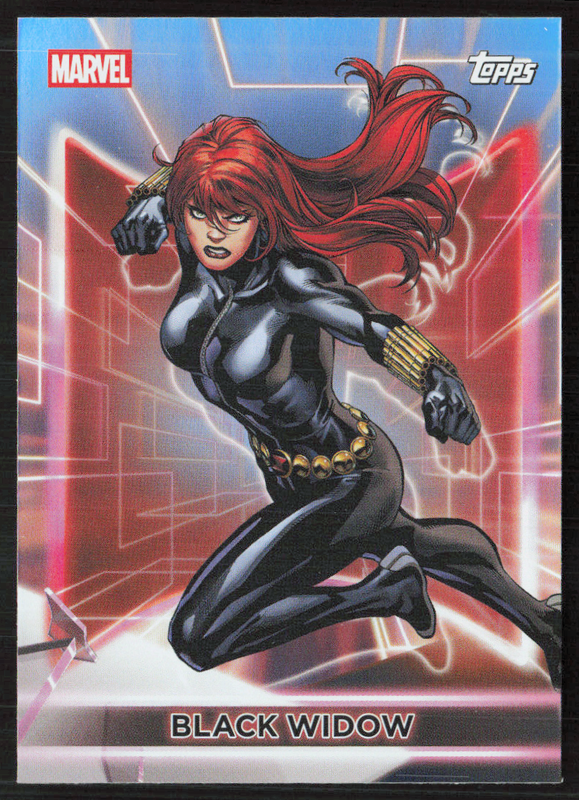 2026 Topps Neon Marvel - 7 Black Widow Rainbow