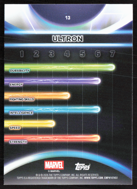 2026 Topps Neon Marvel - 13 Ultron Rainbow