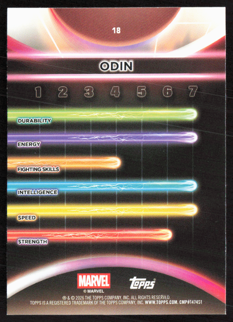 2026 Topps Neon Marvel - 18 Odin Rainbow