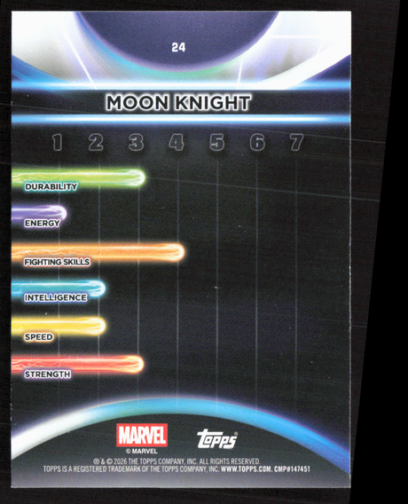 2026 Topps Neon Marvel - 24 Moon Knight Rainbow
