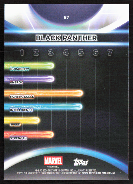 2026 Topps Neon Marvel - 67 Black Panther Rainbow