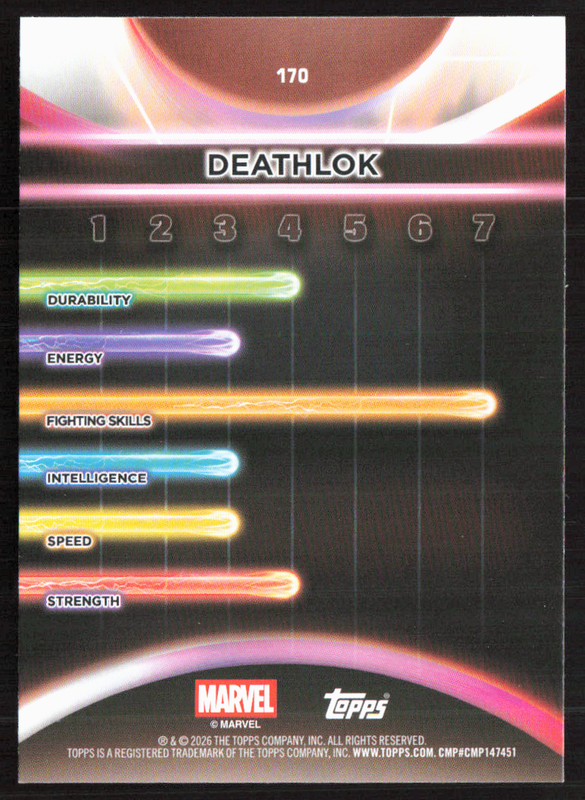 2026 Topps Neon Marvel - 170 Deathlok Rainbow