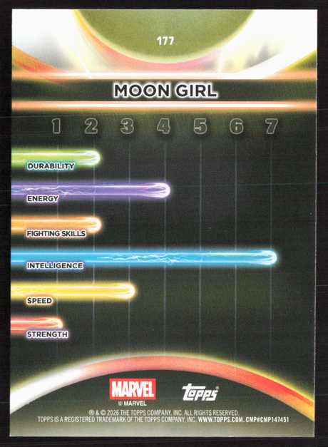 2026 Topps Neon Marvel - 177 Moon Girl Rainbow