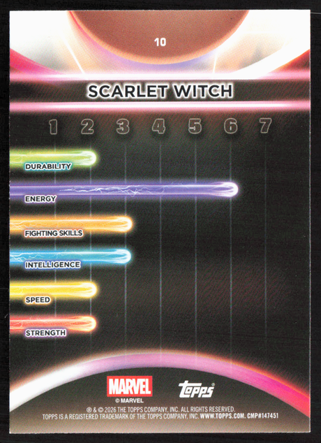 2026 Topps Neon Marvel - 10 Scarlet Witch