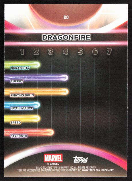 2026 Topps Neon Marvel - 20 Dragonfire
