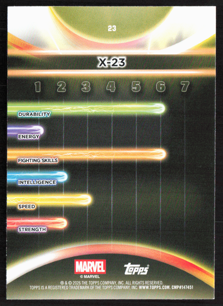 2026 Topps Neon Marvel - 23 X-23
