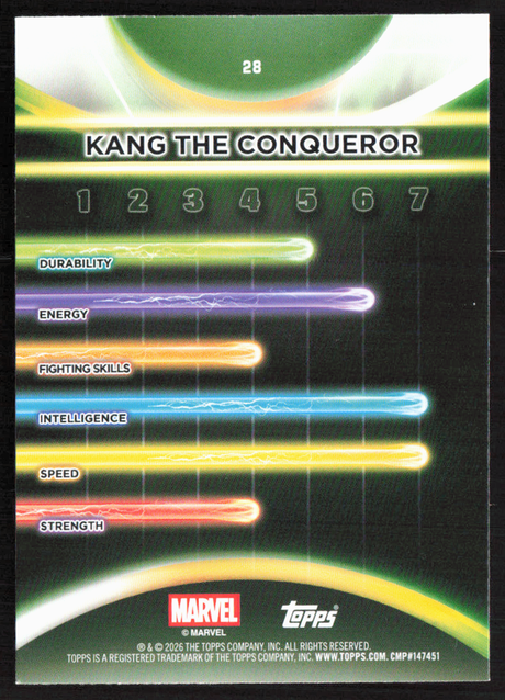 2026 Topps Neon Marvel - 28 Kang The Conqueror