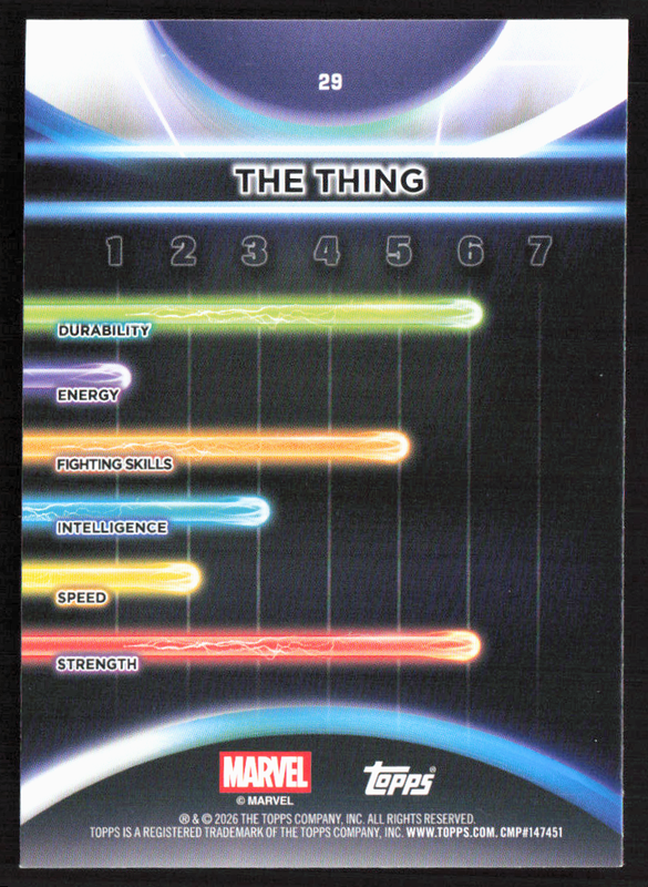 2026 Topps Neon Marvel - 29 The Thing