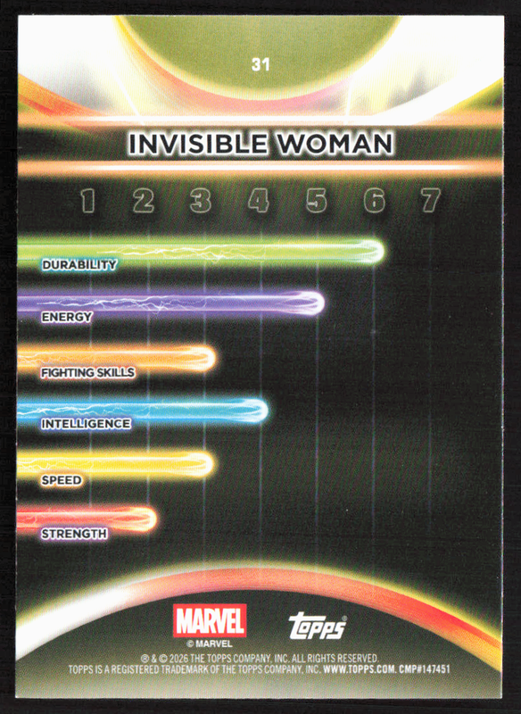 2026 Topps Neon Marvel - 31 Invisible Woman