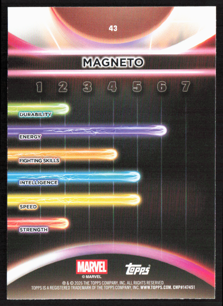 2026 Topps Neon Marvel - 43 Magneto