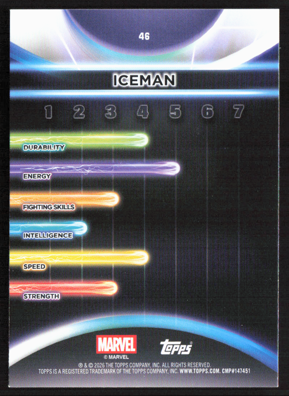 2026 Topps Neon Marvel - 46 Iceman