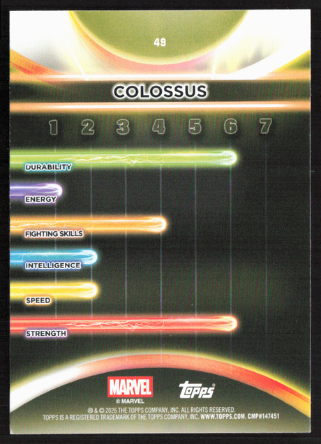 2026 Topps Neon Marvel - 49 Colossus