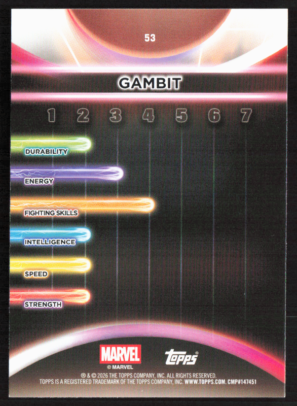 2026 Topps Neon Marvel - 53 Gambit