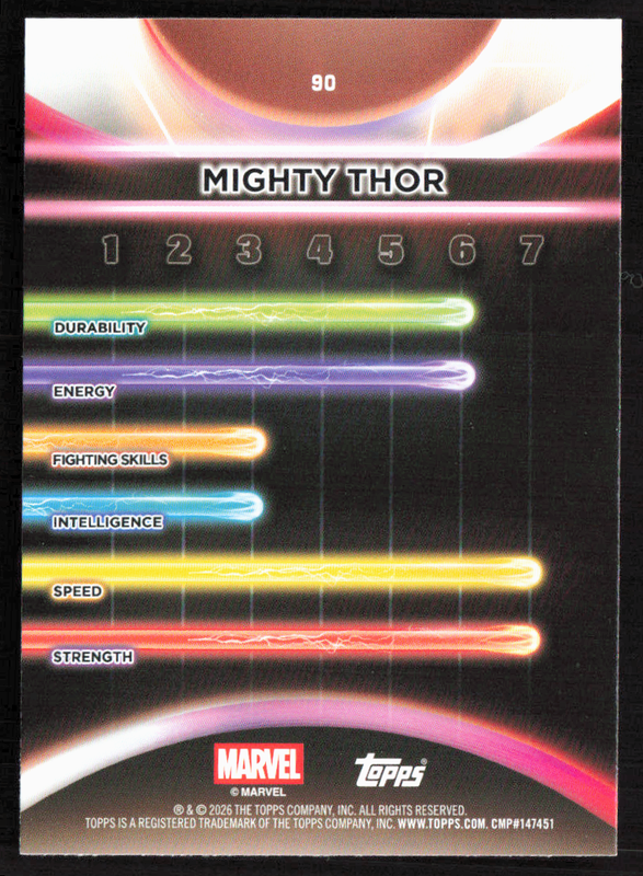2026 Topps Neon Marvel - 90 Mighty Thor