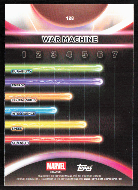 2026 Topps Neon Marvel - 128 War Machine