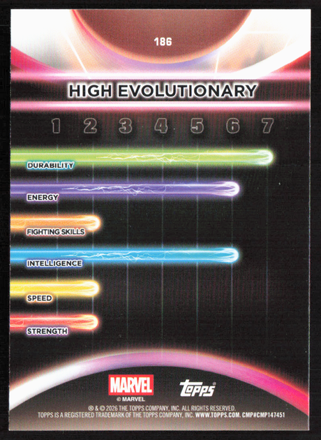 2026 Topps Neon Marvel - 186 High Evolutionary