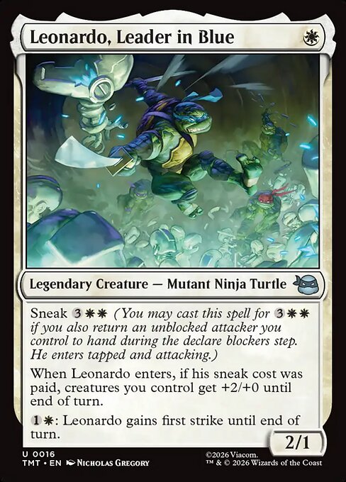 Leonardo, Leader in Blue (Foil)