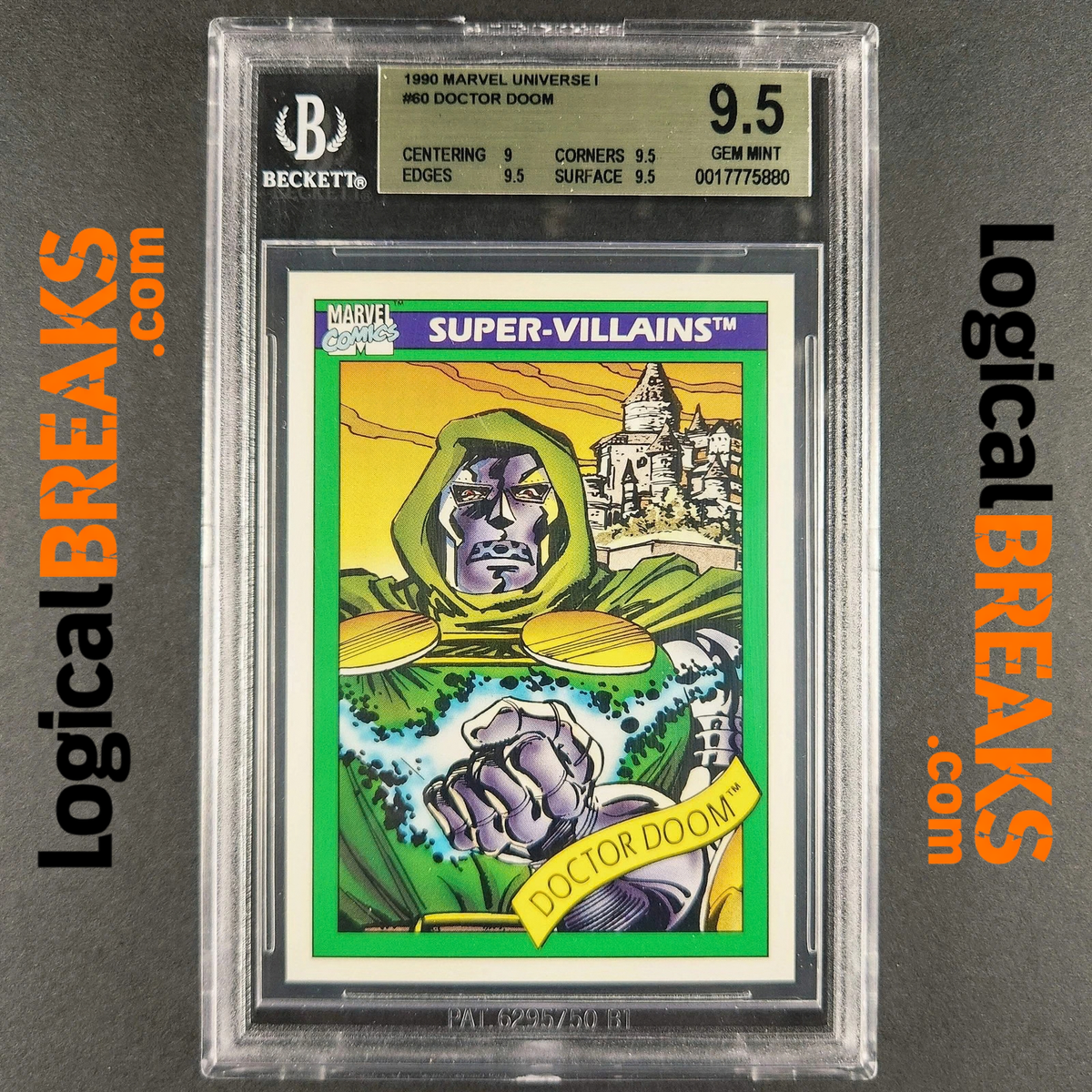 1990 Marvel Universe Impel 60 Doctor Doom BGS 9.5 (PSA 10) Gem Mint